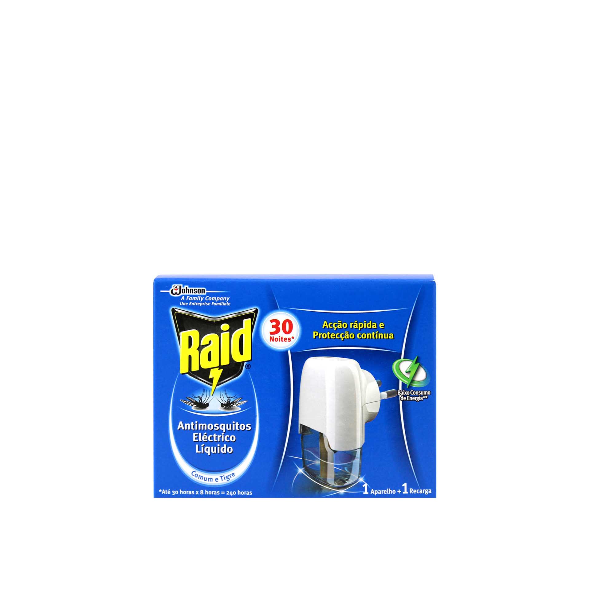 Inseticida Raid Elétrico 30 Noites Aparelho + Recarga 21ml