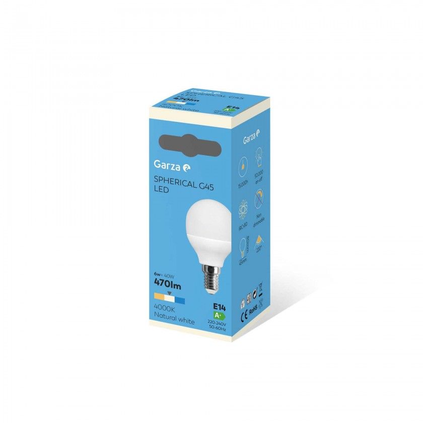 Lâmpada Led Esférica E14 6W Luz Neutra Lâmpada Led Esférica E14 6W Luz Neutra