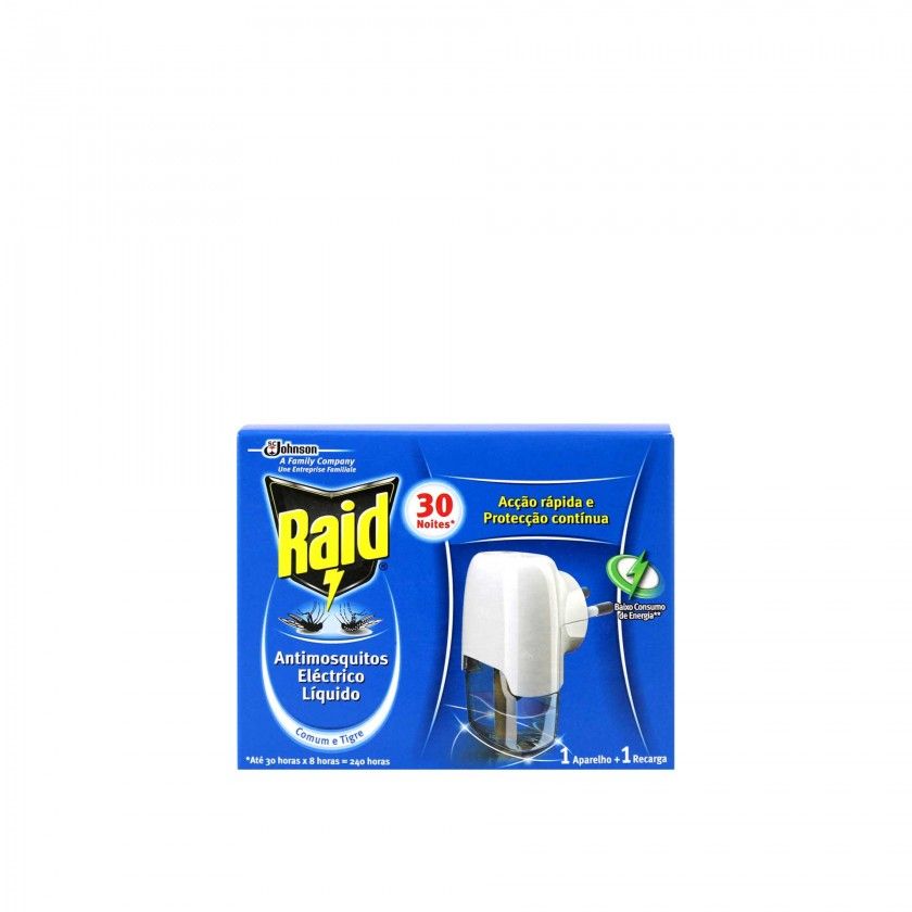 Inseticida Raid Eltrico 30 Noites Aparelho + Recarga 21ml
