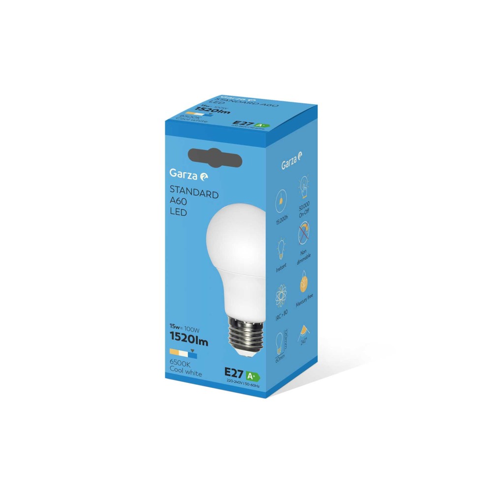 L�mpada Led Standard E27 15W Luz Fria