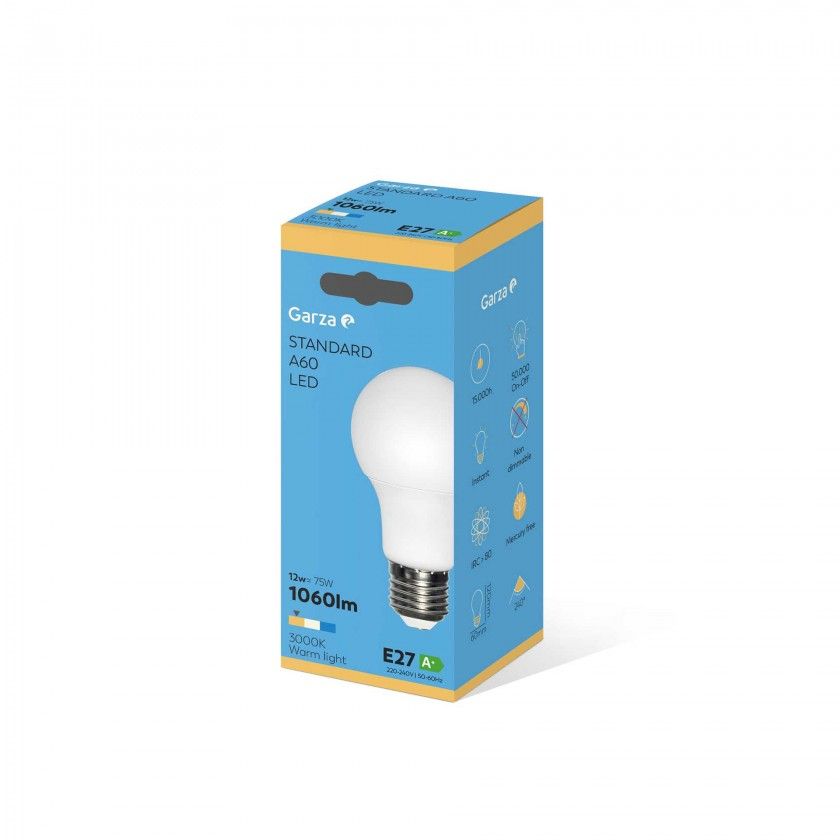 Lmpada Led Standard E27 12W Luz Quente