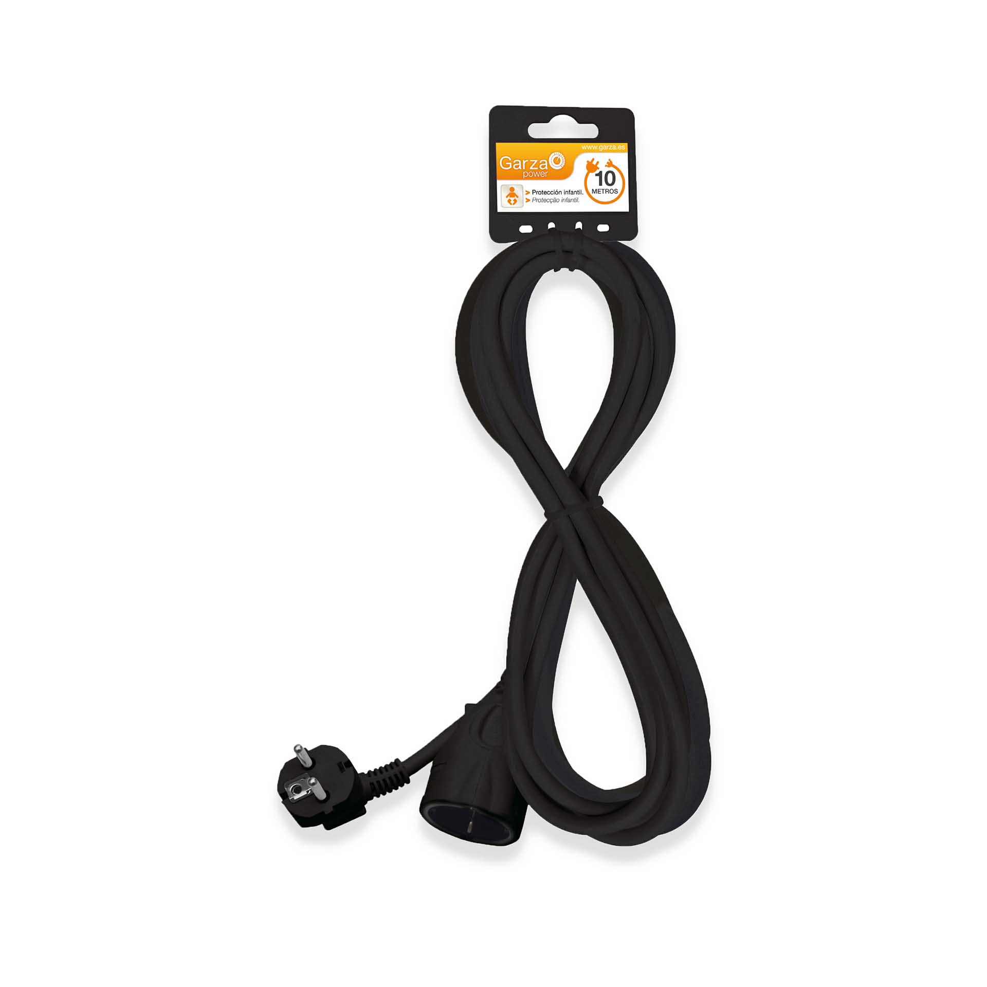 Prolongador 1 Tomada Preto 3gr 1.5mm