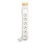 Extensão 6 Tomadas com Interruptor Branco 5M 1.5mm2 Extensão 6 Tomadas com Interruptor Branco 5M 1.5mm2