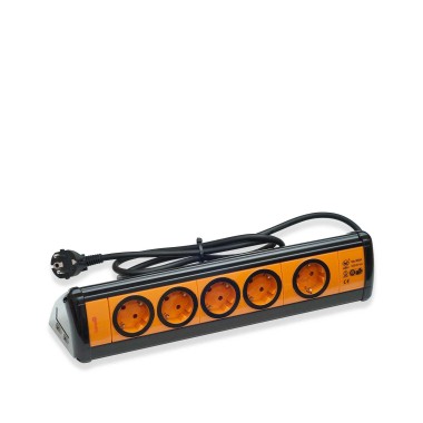 Extensão 5 Tomadas com Interruptor+2Usb 1.4M