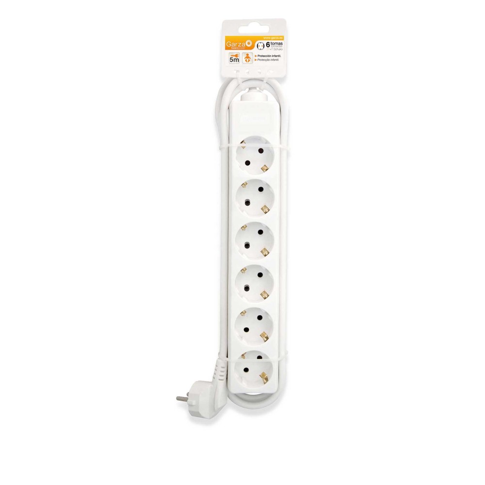 Extens�o 6 Tomadas com Interruptor Branco 5M 1.5mm2