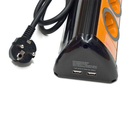 Extensão 5 Tomadas com Interruptor+2Usb 1.4M - Image product