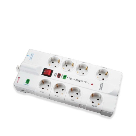Extensão 5 Tomadas com Interruptor+Usb+Tv+Rj11 1.4M - Image product