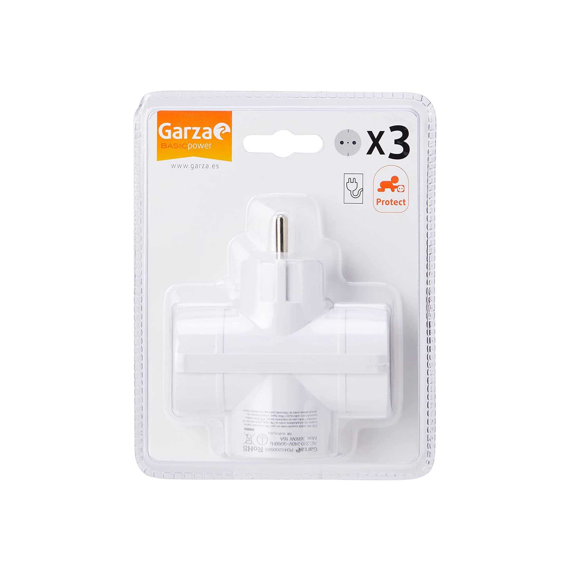 Adaptador 3 Tomadas Laterais 3500W