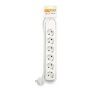 Extensão sem Interruptor 6 Tomadas Branco 1.4m 1.5mm Extensão sem Interruptor 6 Tomadas Branco 1.4m 1.5mm