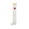 Extensão Fio com Interruptor 6 Tomadas Branco 1.4mX1.5mm Extensão Fio com Interruptor 6 Tomadas Branco 1.4mX1.5mm