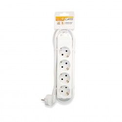 Extenso sem Interruptor 4 Tomadas Branco 1.4m