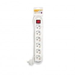 Extenso 6 Tomadas com Interruptor Branco 1.4M 1.5mm2