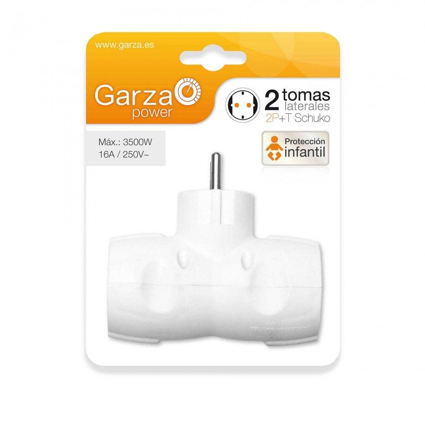 Adaptador 2 Tomadas Laterais 4X9cm