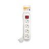 Extensão 4 Tomadas com Interruptor Branco 1.4M 1.5mm2 Extensão 4 Tomadas com Interruptor Branco 1.4M 1.5mm2
