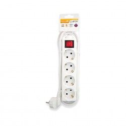 Extenso 4 Tomadas com Interruptor Branco 1.4M 1.5mm2