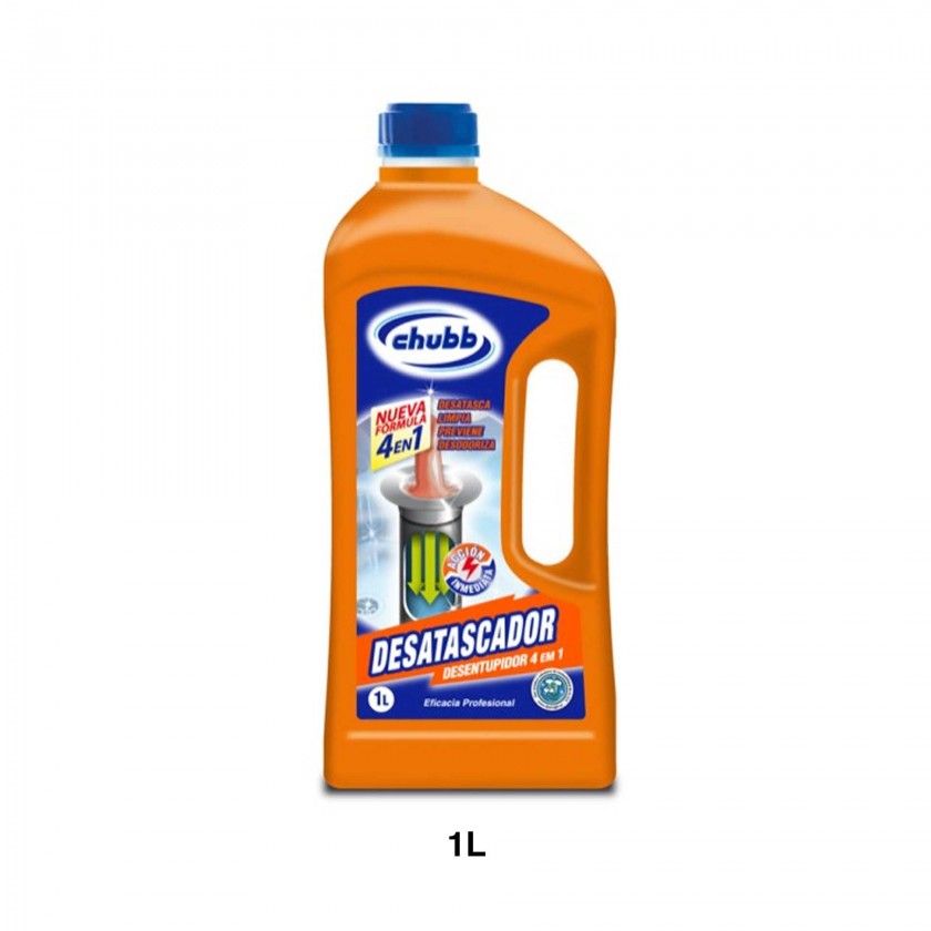 Desentupidor Canos Líquido 4 em 1 Chubb 1000ml Desentupidor Canos Líquido 4 em 1 Chubb 1000ml