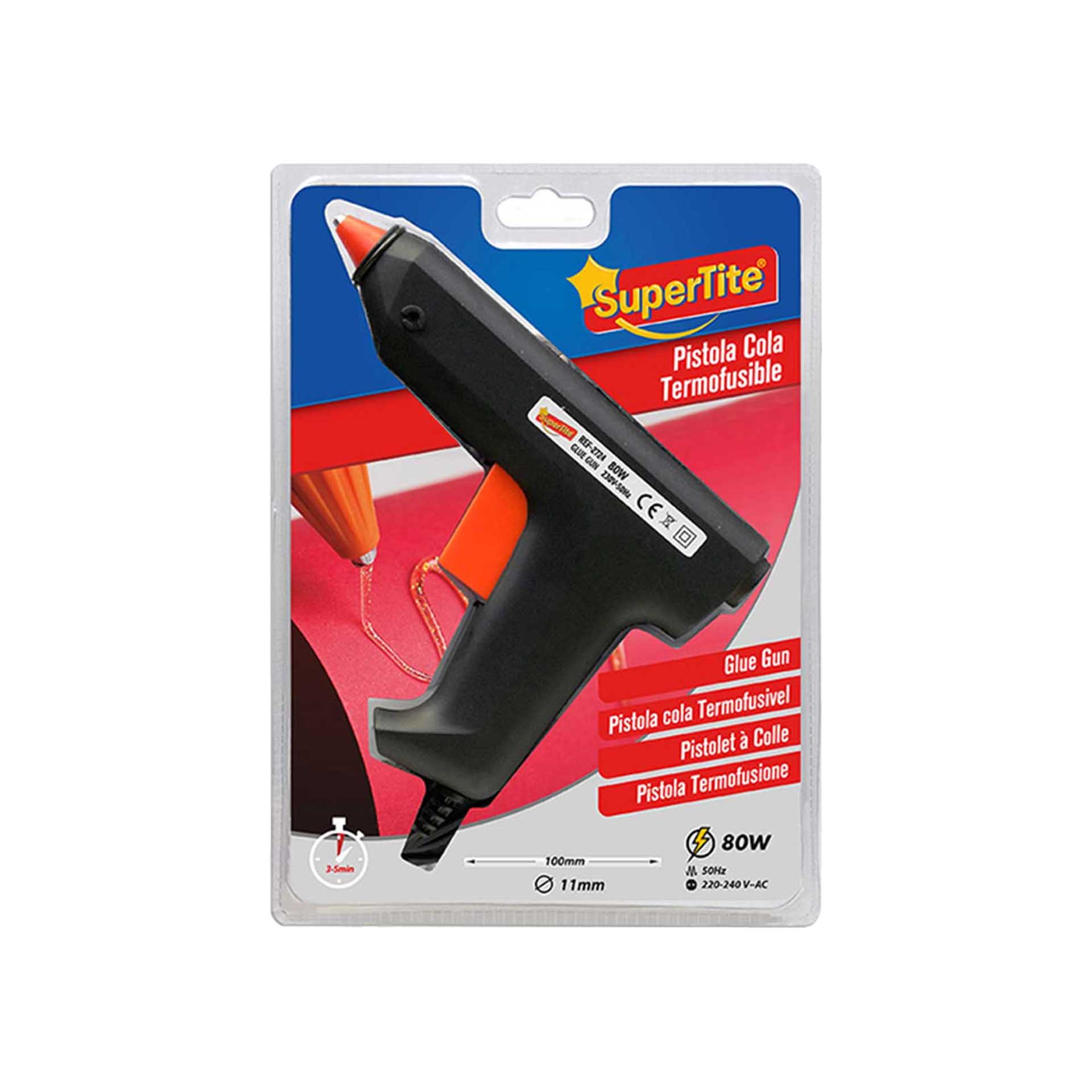 Pistola Cola Quente Supertite Maxi 80W 11X200mm