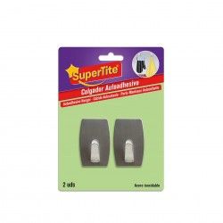 Cabide Adesivo Supertite Inox Pack 2
