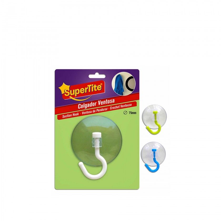 Cabide Ventosa Supertite Pvc 75mm