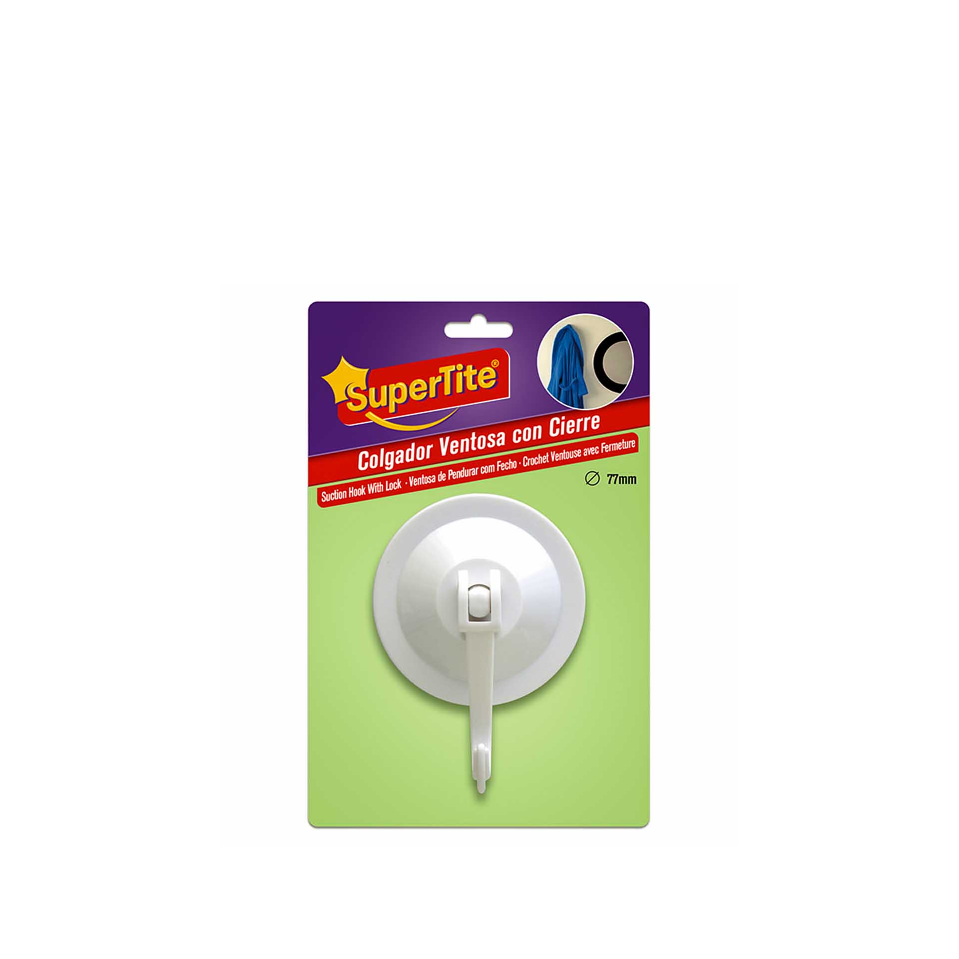 Cabide Ventosa Supertite 77mm