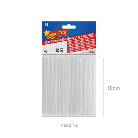 Cola Quente Supertite para Pistola Brilhante 52gr 7X100mm Pack 12 - Image product