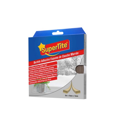 Fita Supertite Calafetar Espuma Castanho 6mX9mmX5mm - Image product
