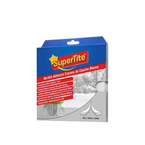 Fita Supertite Calafetar Espuma Branco 6mX9mmX5mm - Image product