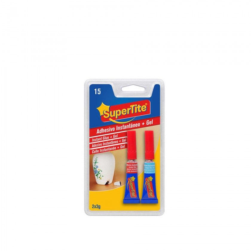 SUPERTITE COLA INSTANTANEA TUBO + GEL 2X3G 2515