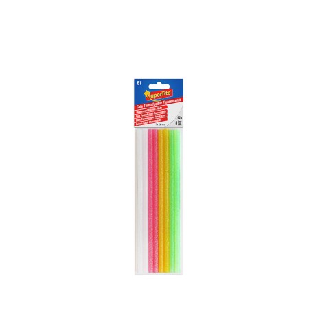 Cola Supertite Barra Fluo para Pistola 62gr 20cmx11mm Pack 8 - Image product