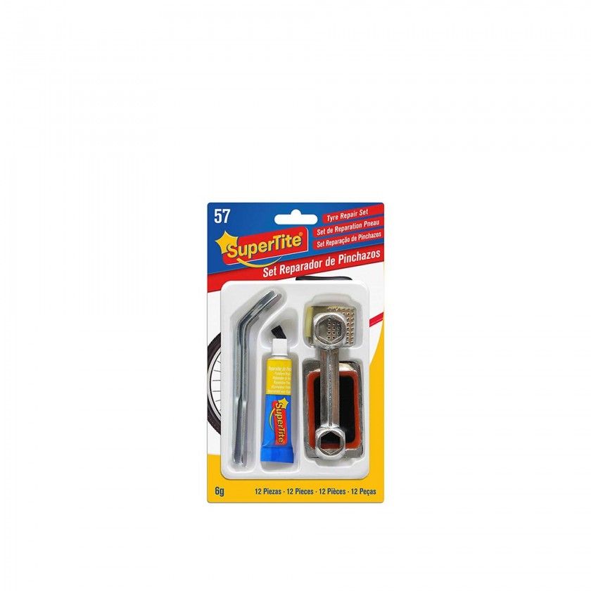 Kit Reparador Adesivo Pneus 6gr 12 Peas