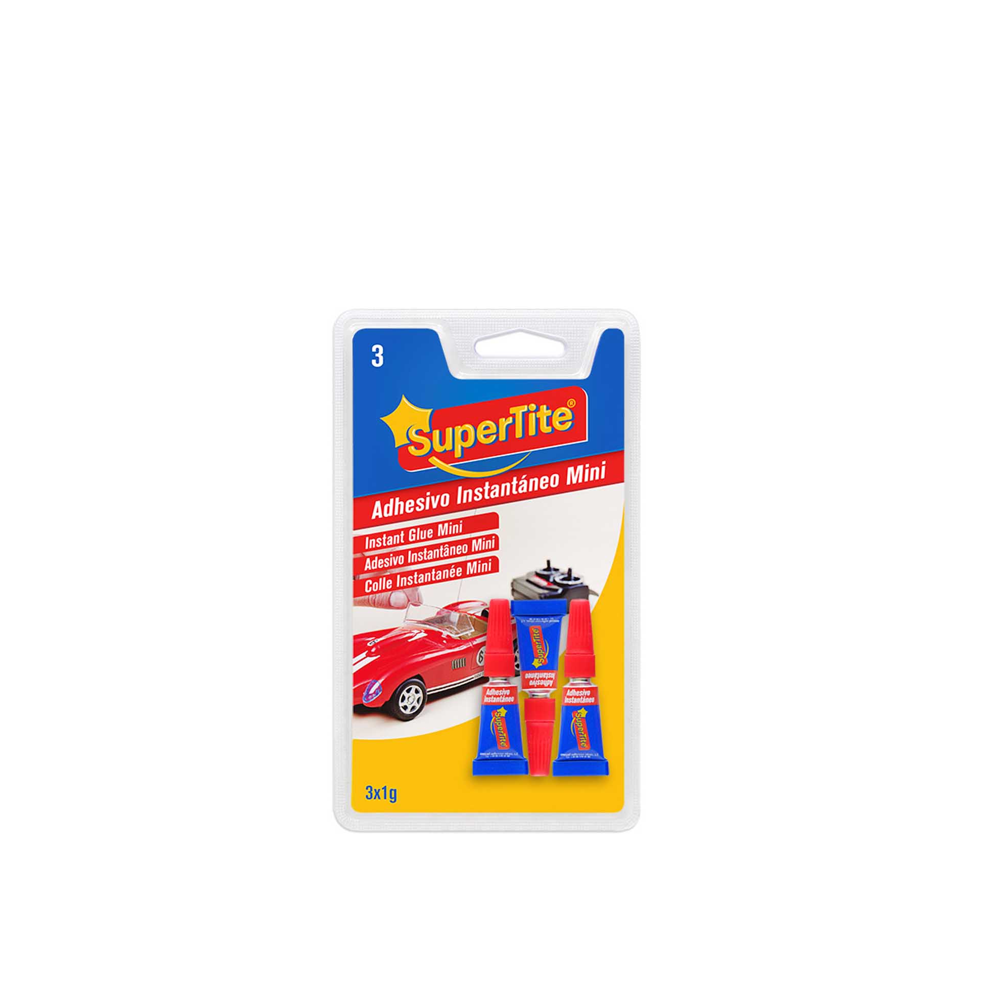 Cola Instantânea Supertite Mini Tubo 3X1gr