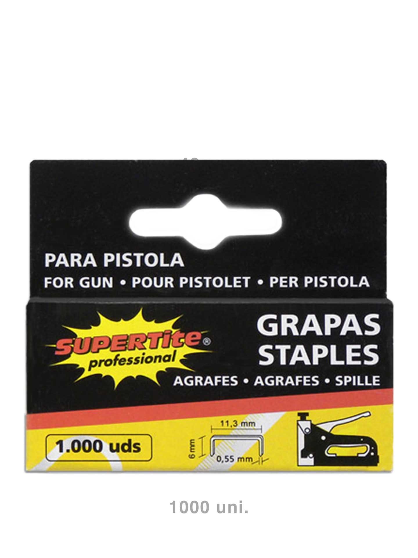 Caixa 1000 Agrafos Supertite Professional 11.3X6mm