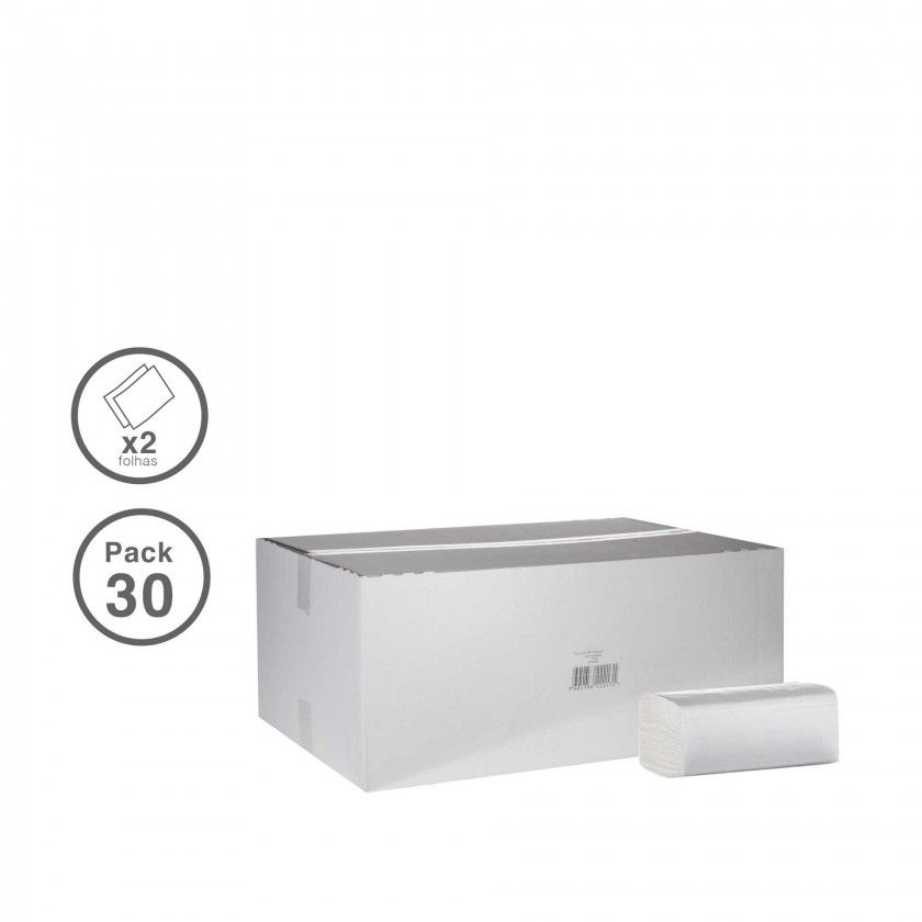 Papel Higinico Folha-A-Folha 2 Folhas 21X11cm 7500 Unidades