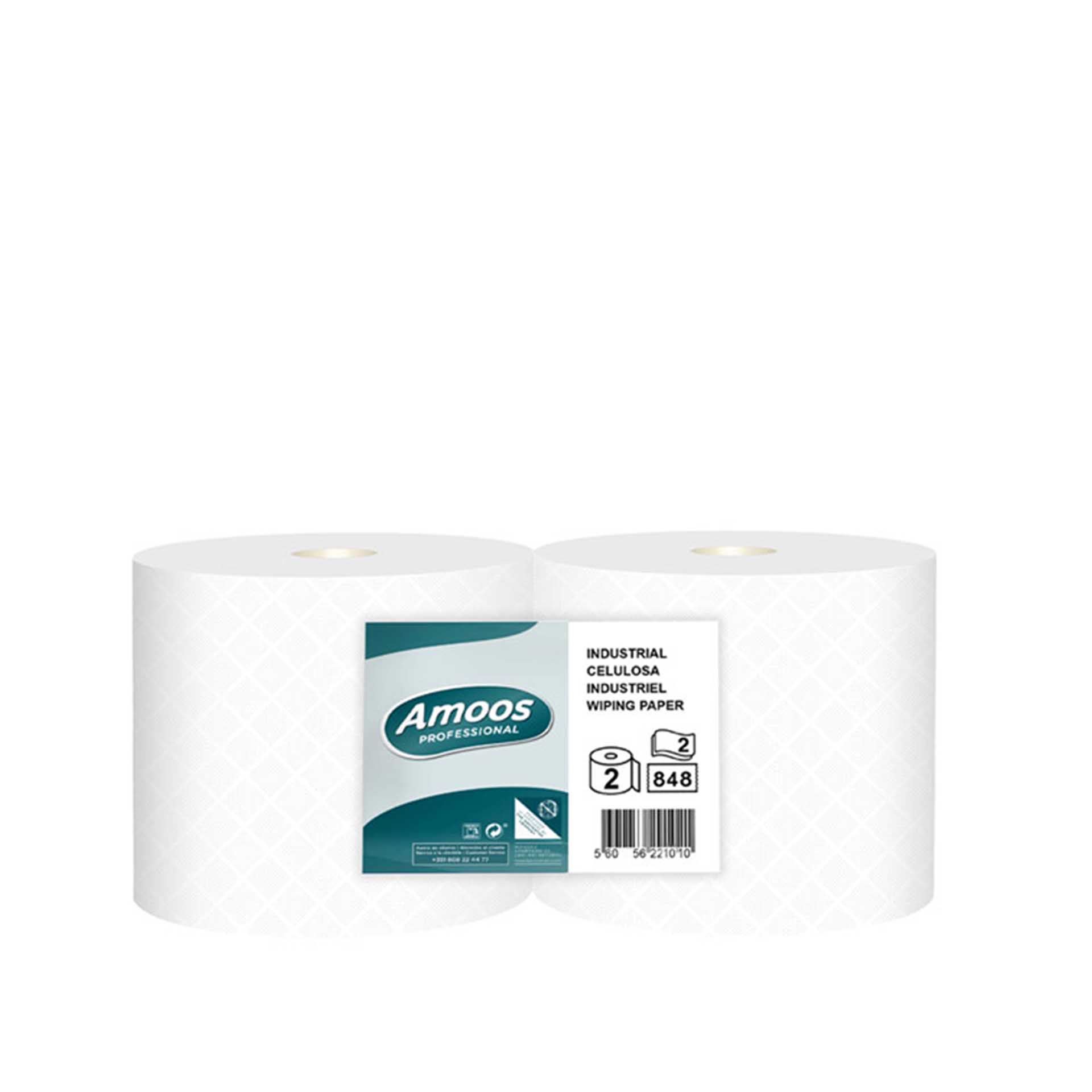 Rolo Papel Multiusos Industrial 2 Folhas 1060 Serviços 350m Pack 2