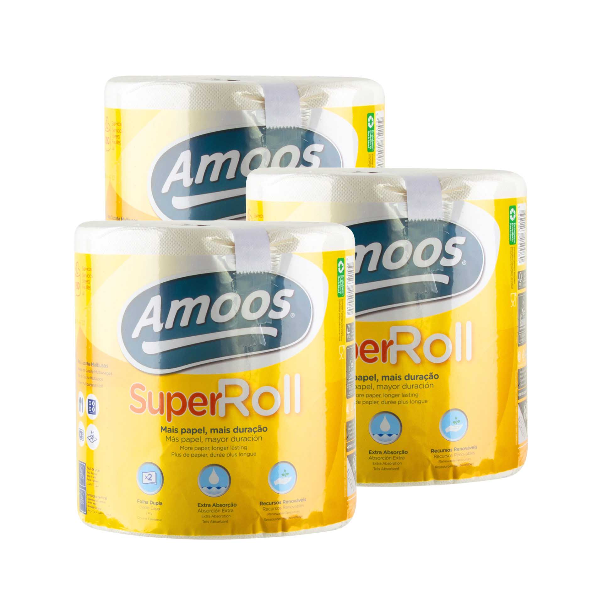 Rolo Papel Multiusos 2 Folhas 281 Serviços 1=10 70m