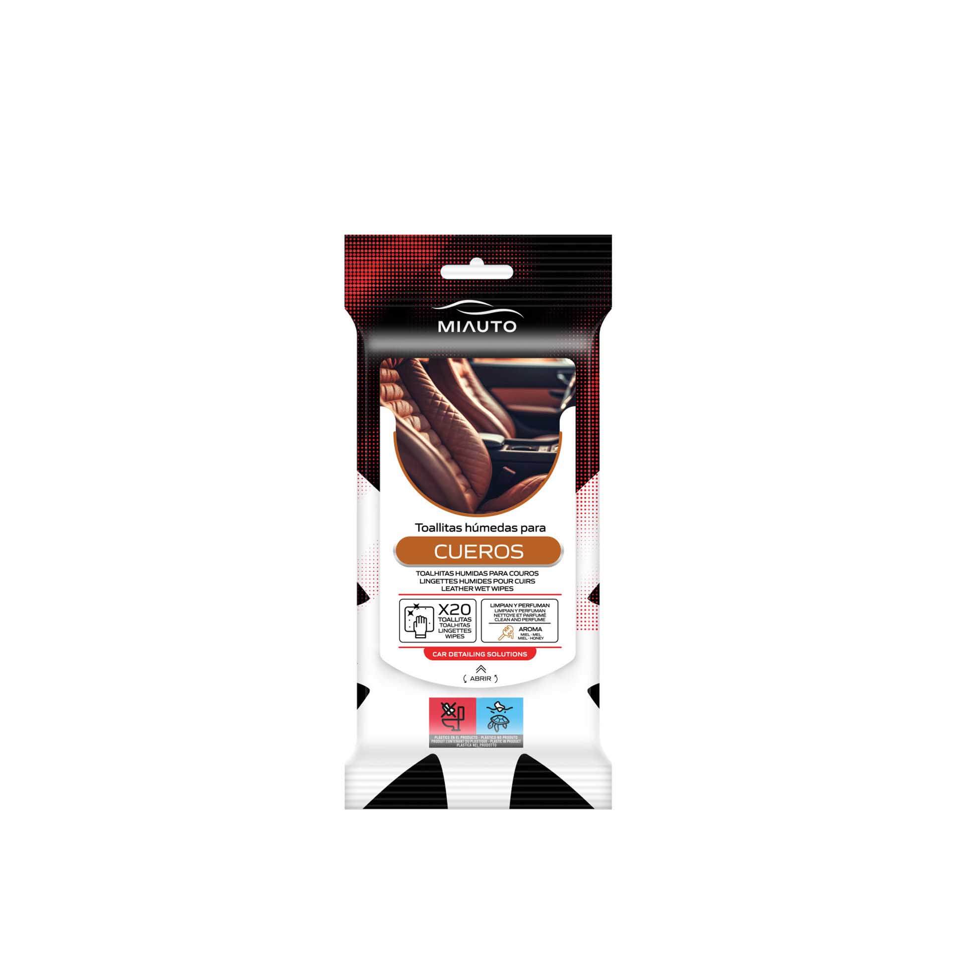 Toalhitas Miauto Couros Pack 20