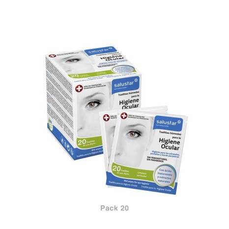 Toalhitas Esterilizadas Higiene Ocular Pack 20 - Image product
