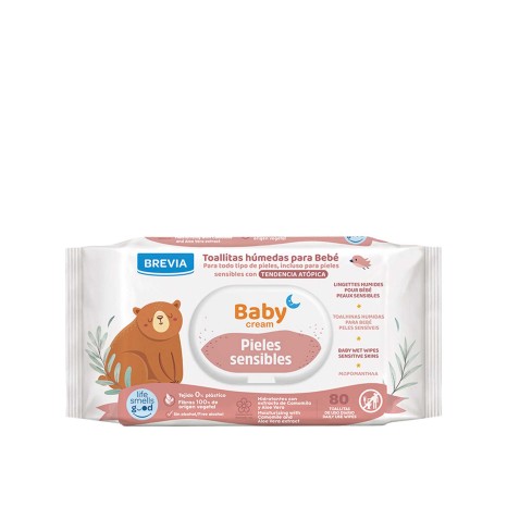 Toalhitas Bebé Babycream Peles Sensíveis Pack 80 - Image product