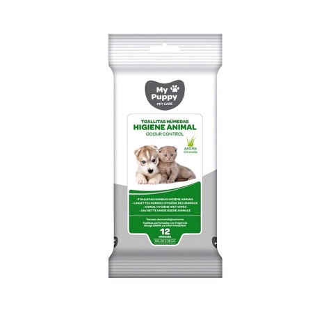 Toalhitas My Puppy Odor Control Pet Citronela Pack 12 - Image product