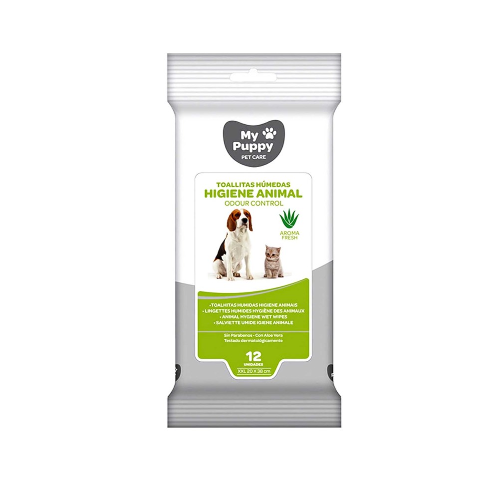 Toalhitas My Puppy Odor Control Pet Fresh Pack 12