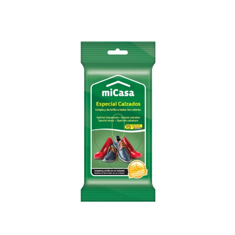 Toalhitas Micasa Limpeza Calçado 15 Unidades - Image product