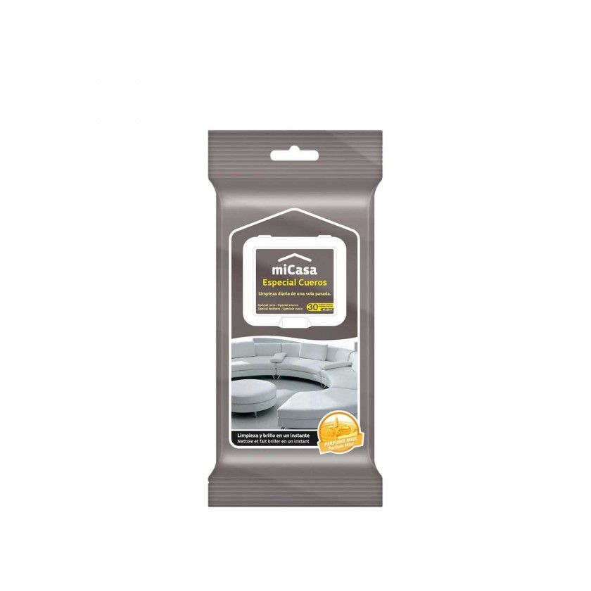 Toalhitas Micasa Limpeza Couros Pack 30