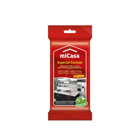 Toalhitas Micasa Limpeza Cozinhas Pack 15 - Image product