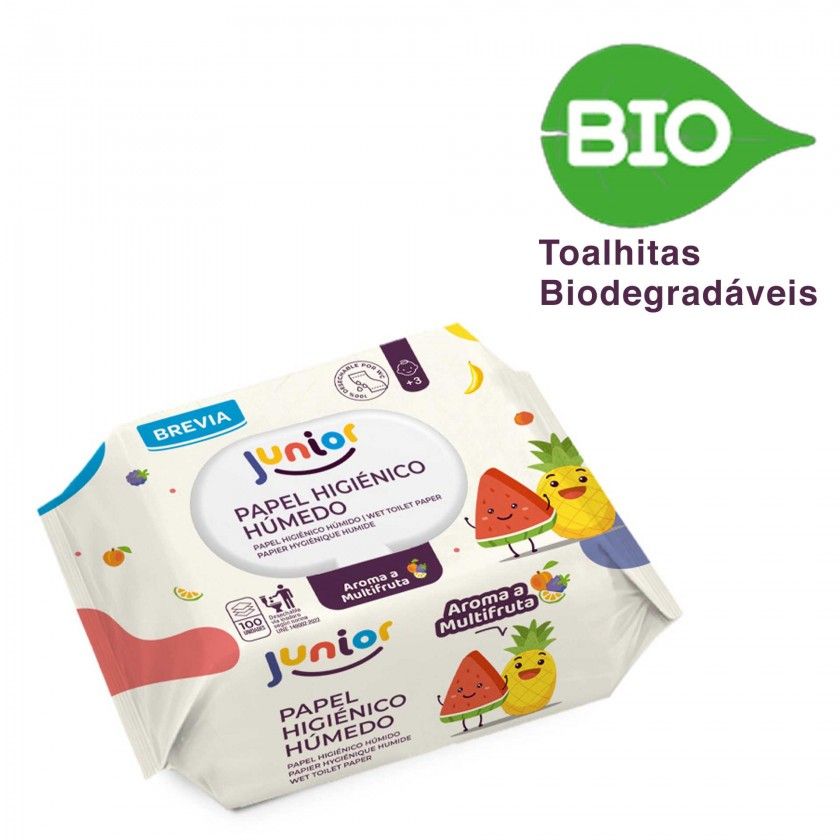 Toalhitas Papel Higiénico Húmido Junior Pack 100 Toalhitas Papel Higiénico Húmido Junior Pack 100