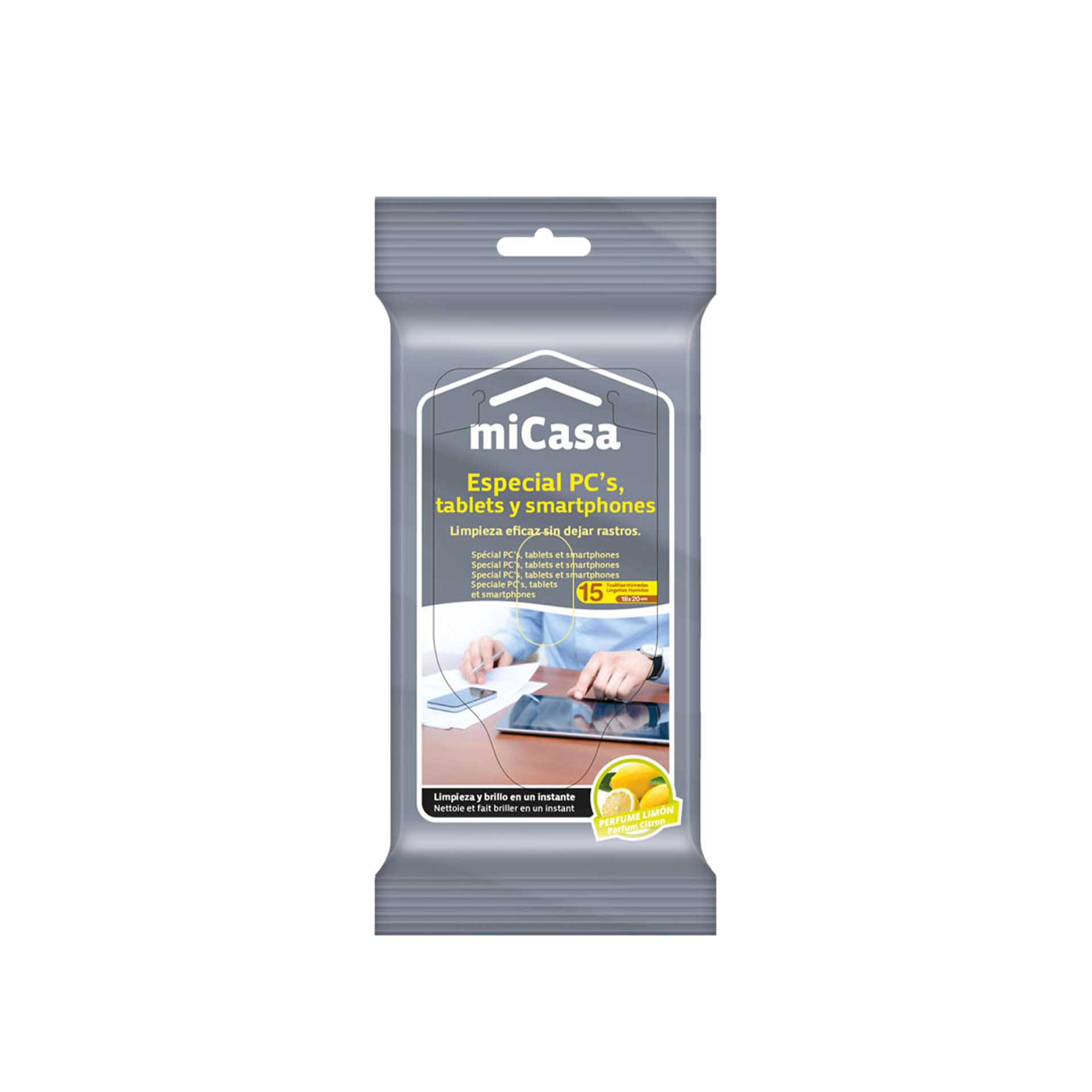 Toalhitas Micasa Limpeza Tablets / Smartphones Pack 15