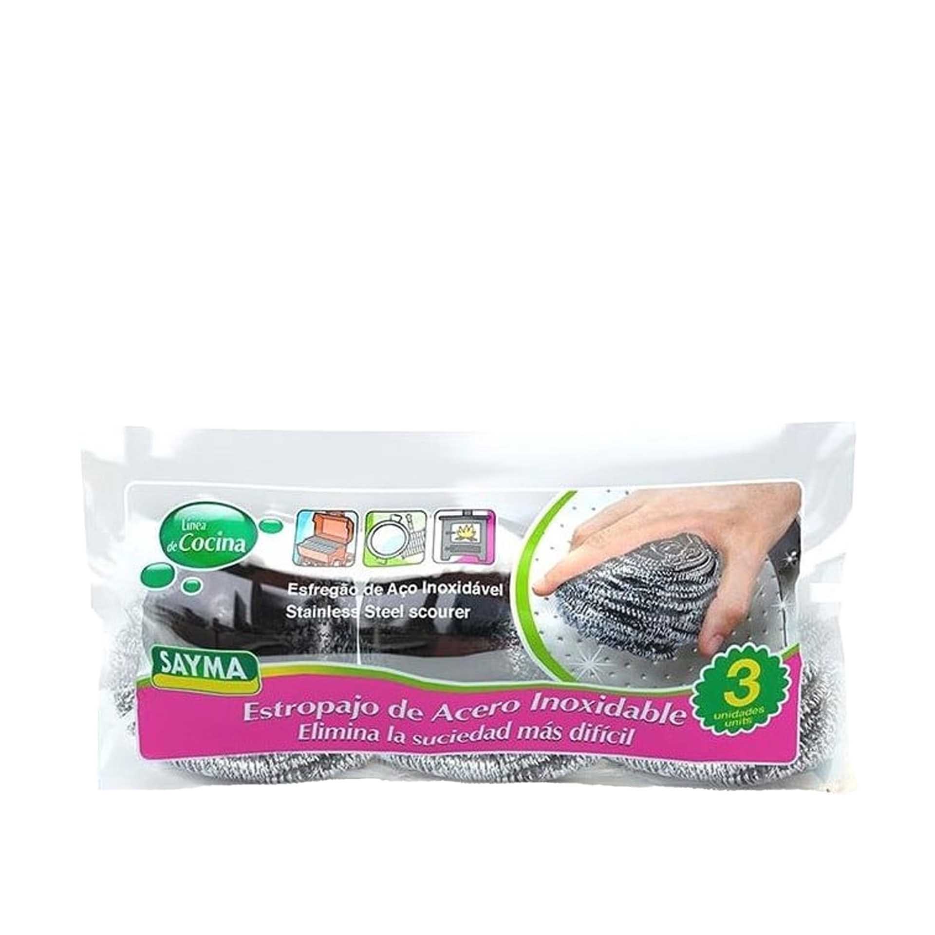 Esfregão Aço Redondo 20gr Pack 3