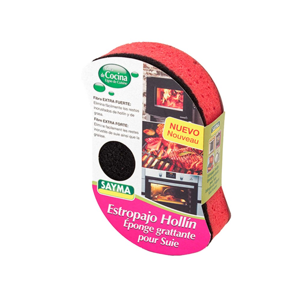 Esfreg�o Sayma Limpa Fornos Vermelho 9X7X5cm