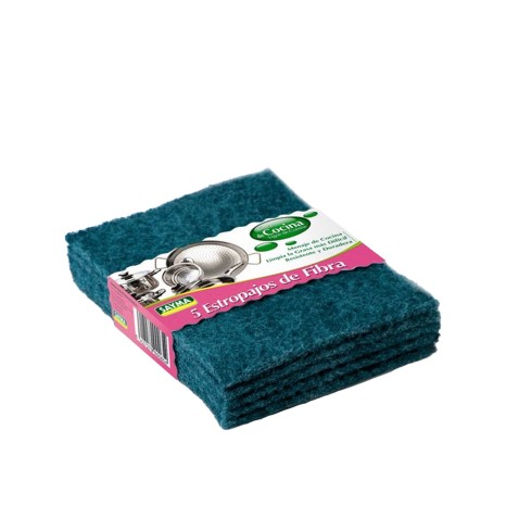 Esfregão Sayma Fibra Verde 15.5X11.5X0.6cm Pack 5 - Image product