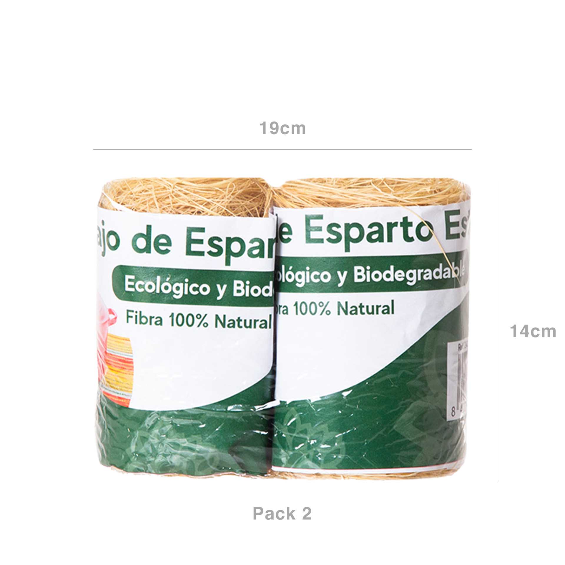 Esfregão Sayma Fibra Eco Verde 19X14X0.6cm Pack 2