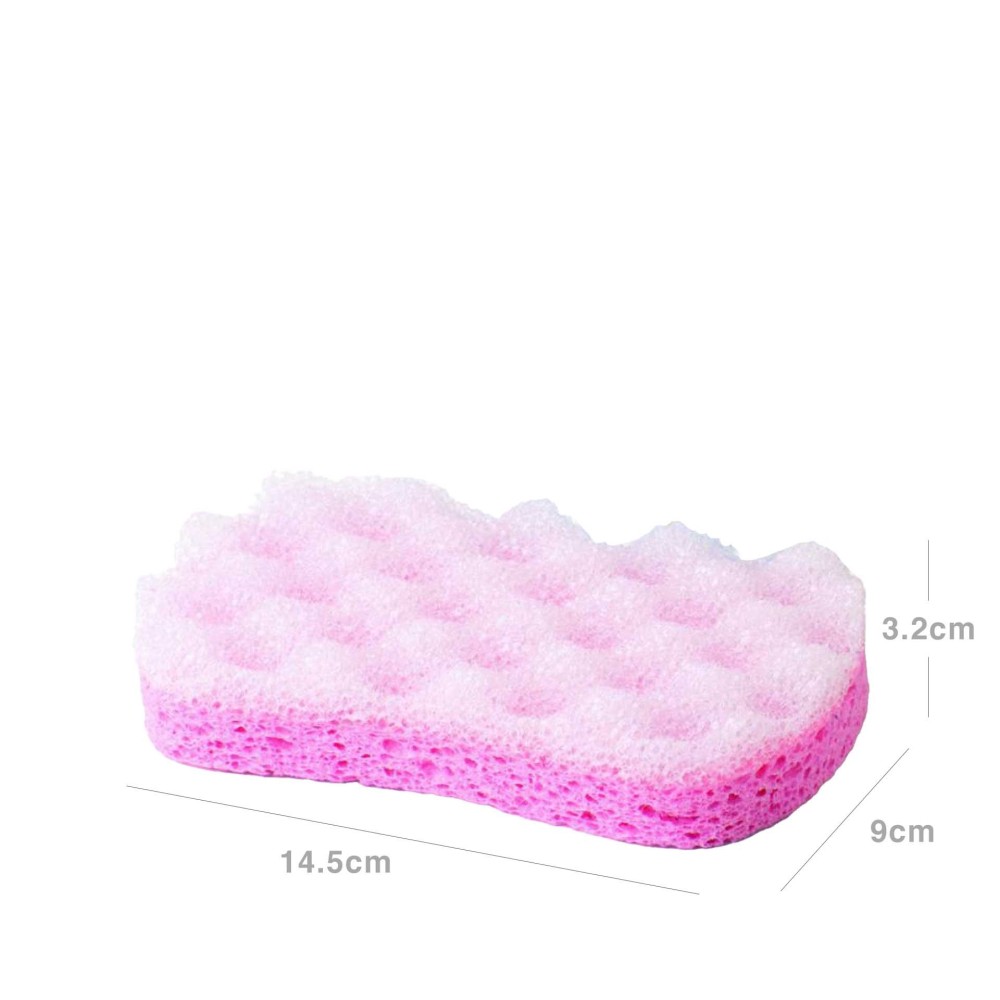 Esponja Banho Vegetal Sayma Dupla Face 14.5X9X3.2cm